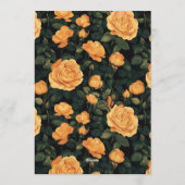 Feminine Rose Sparkle Milestone Birthday Einladung (Rückseite)