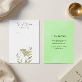 Feminine Soft Foliage Silhouette Card