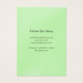 Feminine Soft Foliage Silhouette Card (Rückseite)