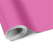 Feminine Solid Mulberry Pink Geschenkpapier (Rolleneckpunkt)
