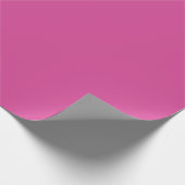 Feminine Solid Mulberry Pink Geschenkpapier (Ecke)