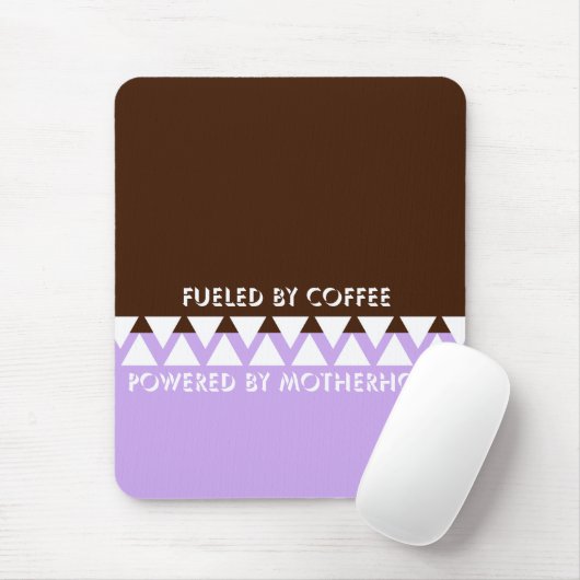 Feminine Striped Typografy | Mama des Kaffees Mousepad (Mit Mouse)