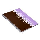 Feminine Striped Typografy | Mama des Kaffees Notizblock (Rechte Seite)