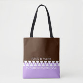 Feminine Striped Typografy | Mama des Kaffees Tasche (Vorderseite)