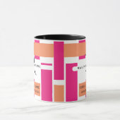 Feminine Stripmuster für Geschäftsmodelle Tasse (Zentrum)