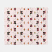 Feminine Surrealism in Warm Tones Fleecedecke (Vorderseite (Horizontal))