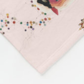 Feminine Surrealism in Warm Tones Fleecedecke (Ecke)