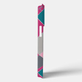 feminine symmetrische Linien in aquamarin heißrosa Case-Mate iPhone Hülle (Rückseite / Rechts)