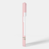 Feminine Tropischer Flamingo mit Monogramm Case-Mate iPhone Hülle (Rückseite / Rechts)