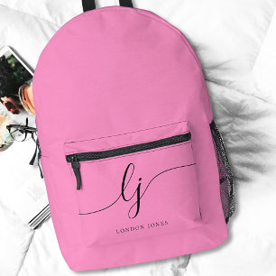 Feminine Typografie Name Girl Bedruckter Rucksack