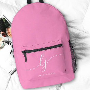 Feminine Typografie Name Girl Bedruckter Rucksack