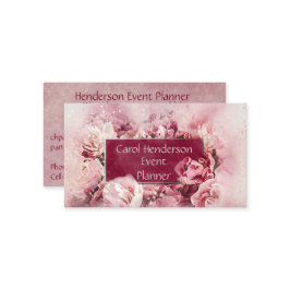 Feminine und elegante Party-Planner für Veranstalt Visitenkarte