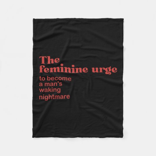 Feminine Urge Wandern Fleecedecke (Vorderseite)