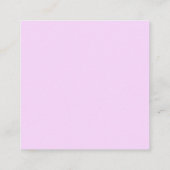 Feminine Visitenkarte (Rückseite)
