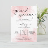 Feminine Wasserfarbene Ristorante La Lanchetta Einladung (Stehend Vorderseite)