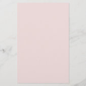 Feminine Watercolor Blush Blume Hochzeit einladen (Rückseite)