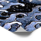 Feminine Wave Katsushika Hokusai 1845 Poster (Ecke)