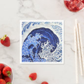 Feminine Wave von Hokusai Serviette (Beispiel)