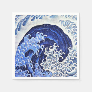 Feminine Wave von Hokusai Serviette