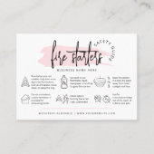 Feminine Wax Fire Starters Safety Instructions Visitenkarte (Vorderseite)