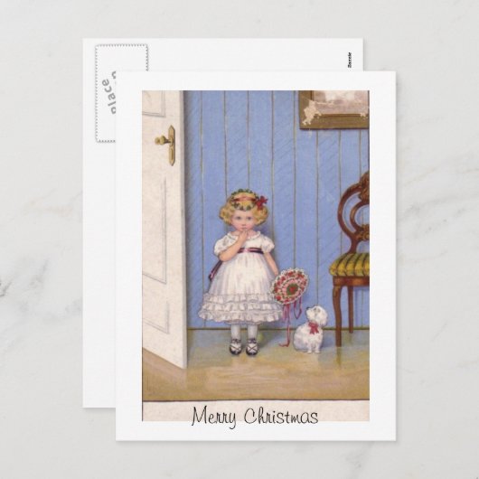 Feminine Ways Weihnachtspostcard Feiertagspostkarte (Vorne/Hinten)