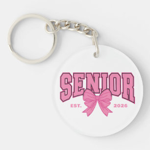 Femininer Abschluss Coquette Senior 2026 Rosa Schl Schlüsselanhänger