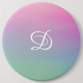 Femininer Gradient rosa einfacher Anfangsbuchstabe Button (Vorderseite)