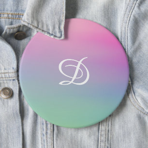 Femininer Gradient rosa einfacher Anfangsbuchstabe Button