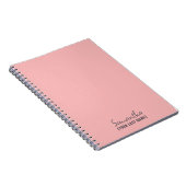 Femininer Minimalismus | Rosé Beige Notizblock (Rechte Seite)