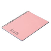 Femininer Minimalismus | Rosé Beige Notizblock (Linke Seite)