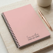 Femininer Minimalismus | Rosé Beige Notizblock