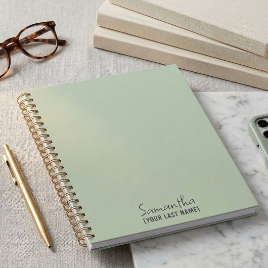 Femininer Minimalismus | Staubiges Salbei Planer