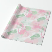 Femininer Mintgrüner Abstrakter Geburtstag Geschenkpapier (Ungerollt)