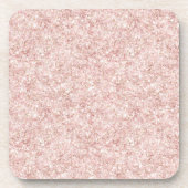 Femininer rosa glitzernder Geburtstag Getränkeuntersetzer (Vorderseite)