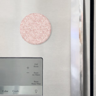 Femininer rosa glitzernder Geburtstag Magnet