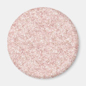Femininer rosa glitzernder Geburtstag Magnet (Vorne)