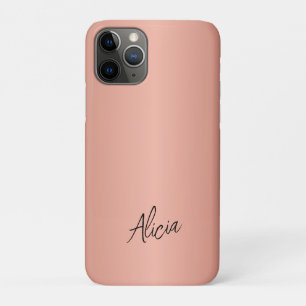 Femininer roségoldener Namensschriftzug personalis Case-Mate iPhone Hülle