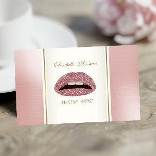 Femininer trendiger moderner Eleganter Lippenstift Visitenkarte