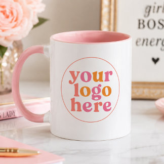 Feminines Branding-Logo-Tasse für Geschäftsinhaber Tasse