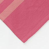 Feminines dunkelrosa Monogramm Name Fleece-Decke Fleecedecke (Ecke)
