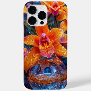 Feminines florales Orchideendesign Elegante Botani Case-Mate iPhone 14 Pro Max Hülle