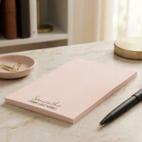 Feminines minimalistisches Notizbuch | Rosé Beige