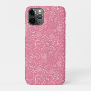 Feminines Rosa-Beeren-Erdbeer-Kirsch-Modern. Case-Mate iPhone Hülle