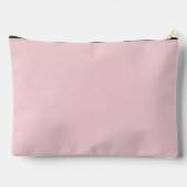 Feminines Rosa mit Namen und Initiale Zubehörtasche (Rückseite)