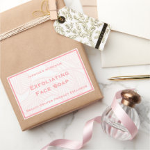 Feminines Rosa Schönheitszentrum Produktlabel