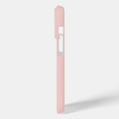 Feminines rosa weißes Monogramm Anfangsbuchstabe Case-Mate iPhone Hülle (Rückseite / Links)