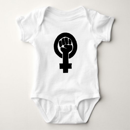 FEMINISMLOGIE BABY STRAMPLER (Vorderseite)