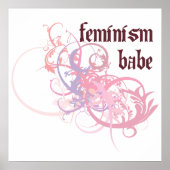Feminismus Babe Poster (Vorne)