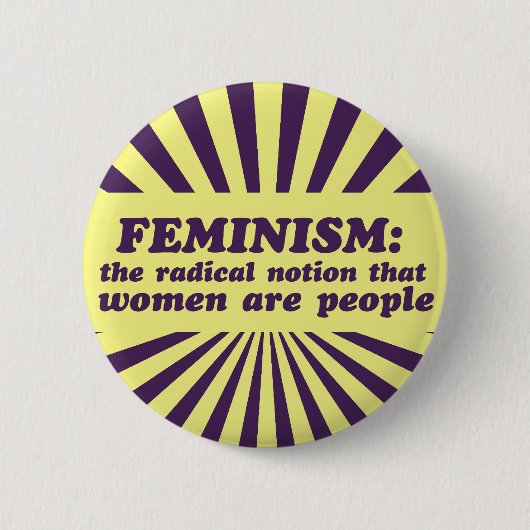Feminismus Button (Vorderseite)