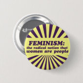 Feminismus Button (Vorne & Hinten)